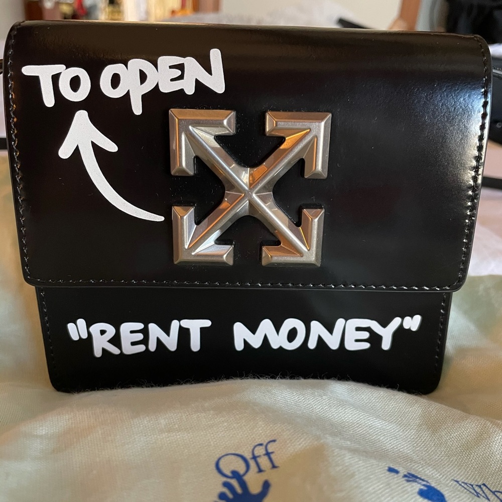 Jitney 0.7 Rent Money Leather Crossbody Bag - Picture 2 of 13